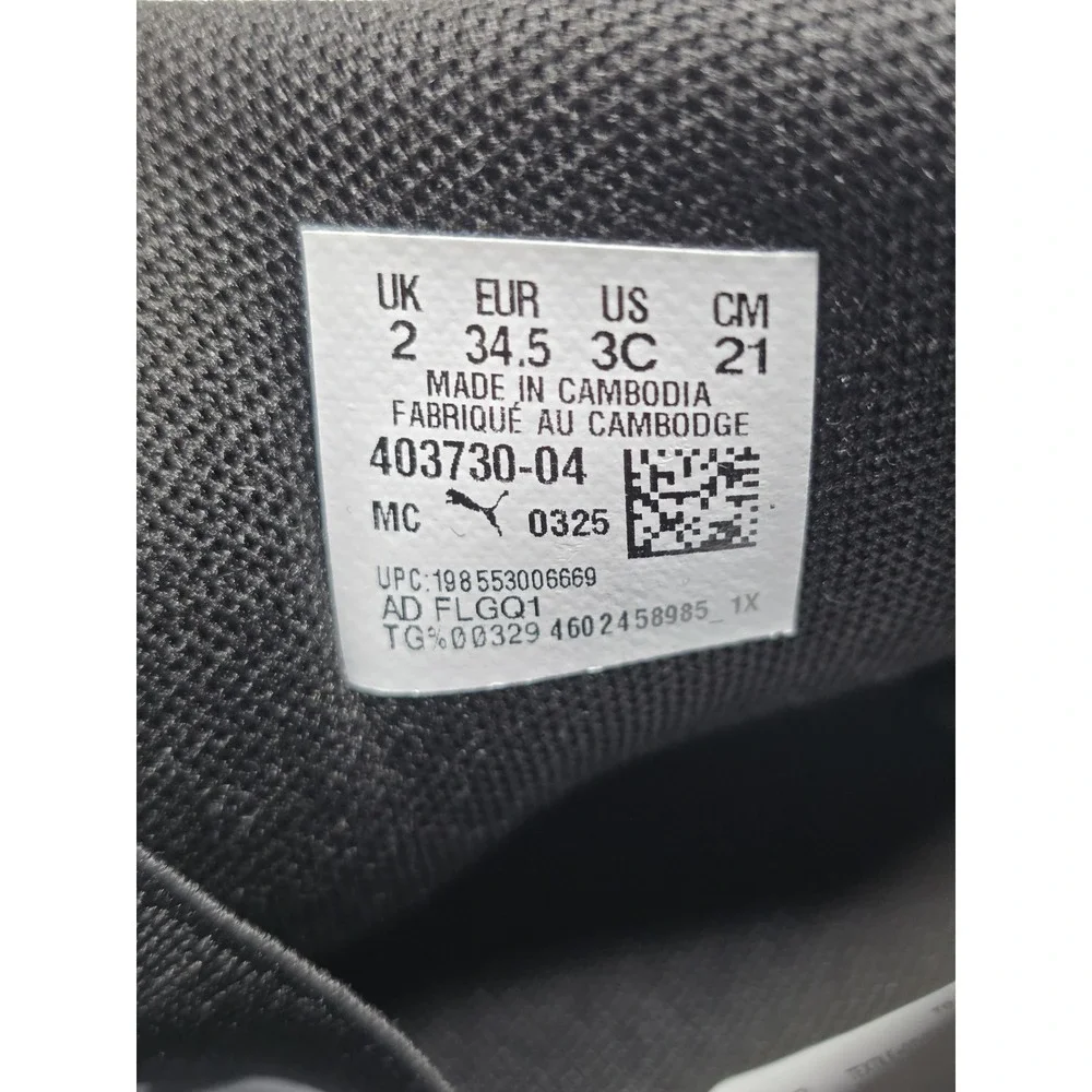 PUMA Mostro Og Prime Slip On Toddler Boys Size 3C Black Grey White Sneakers NEW